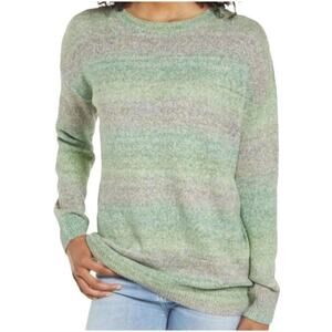 BP. Womens Space Dye Stripe Knit Sweater Size Small New